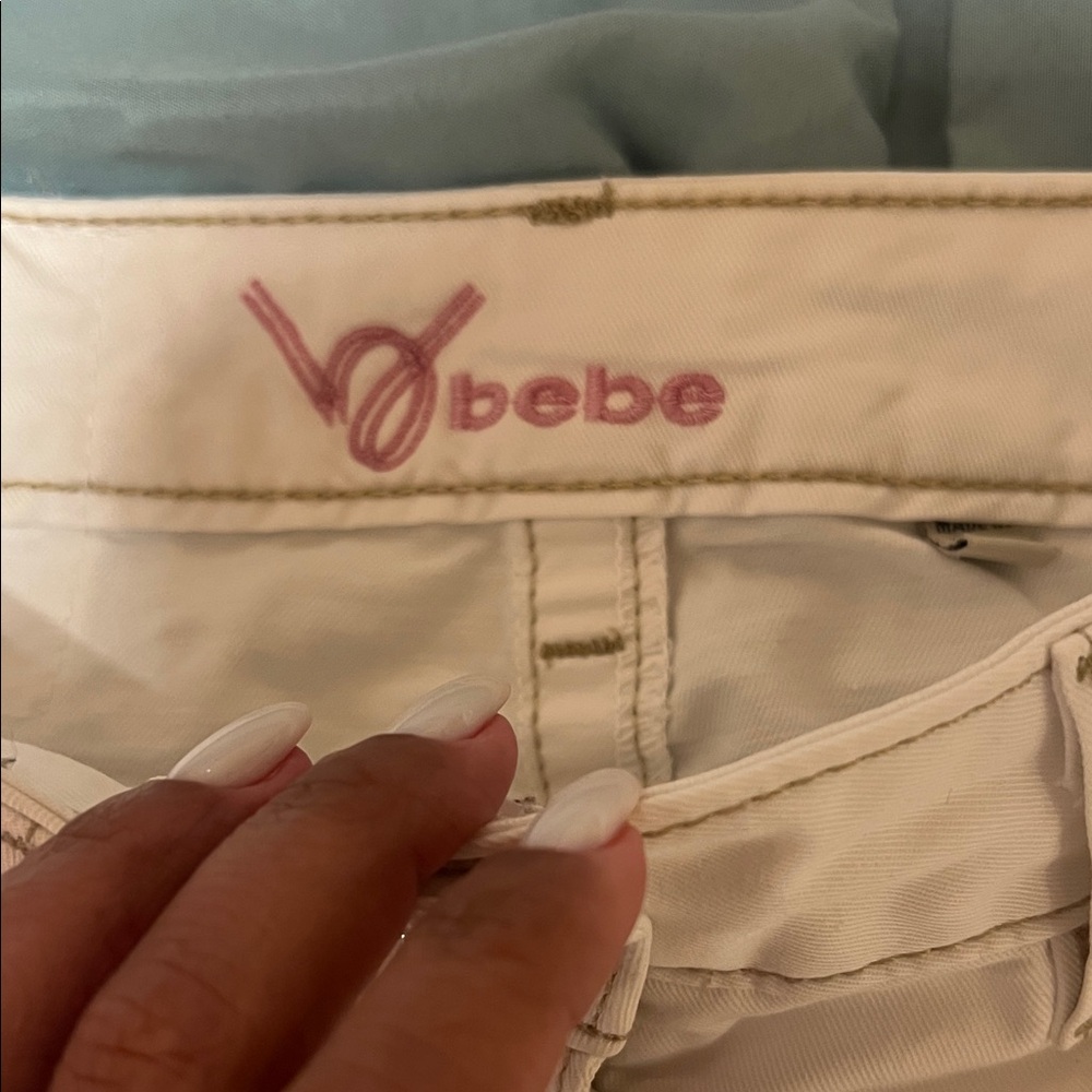 Bebe white Denim Skirt - Picture 2 of 11
